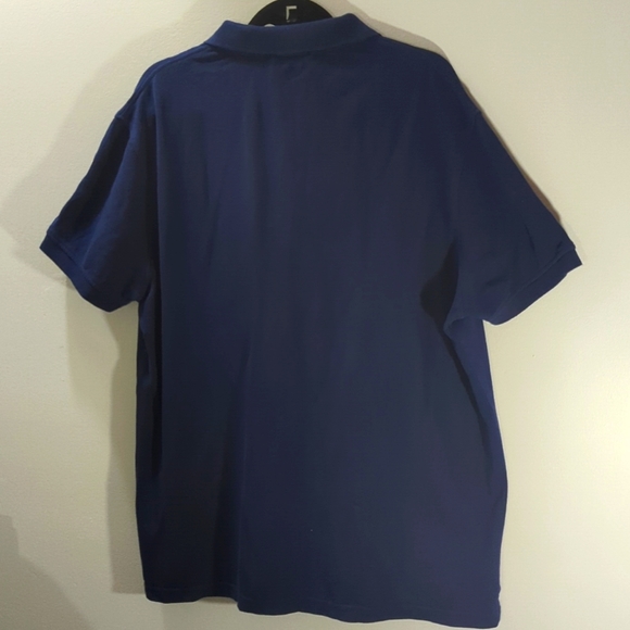 PREPPY! Men's JCPENNY Blue Short Sleeve 3 Button Collar Polo Shirt - Picture 3 of 5